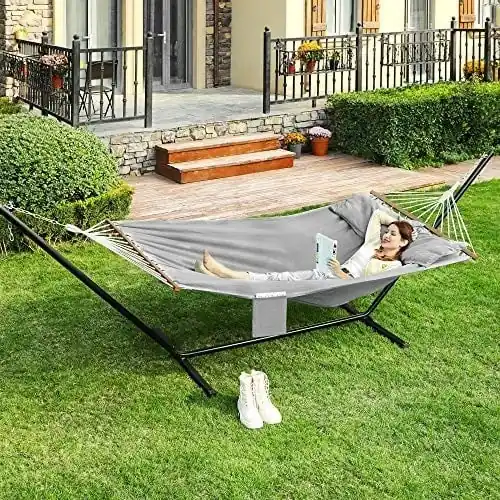 Bestseller Hamac fara suport, Songmics, Gri, 210x150 cm
