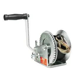 Troliu manual HARDO sarcina lucru 900 kg cu chinga latime 50 mm L-8 m carlig si siguranta ENERGO Preț mic