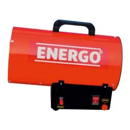 Incalzitor cu gaz IG15 ardere directa 15kW 12900kcal/h volum aer 320mc/h consum 1.1kg/h piezo regulator furtun 1.5m ENERGO Livrare expres
