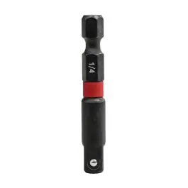 Adaptor cap cheie tubulara impact QUICKFIX L-50 mm cu patrat exterior 1/4" prindere hexagonala 1/4" ENERGO Cel mai vândut
